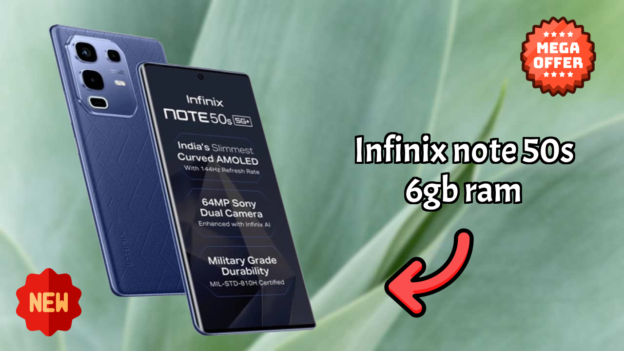 Infinix Note 50s 6GB RAM Battery Life: 5500 MAh Charging Speed
