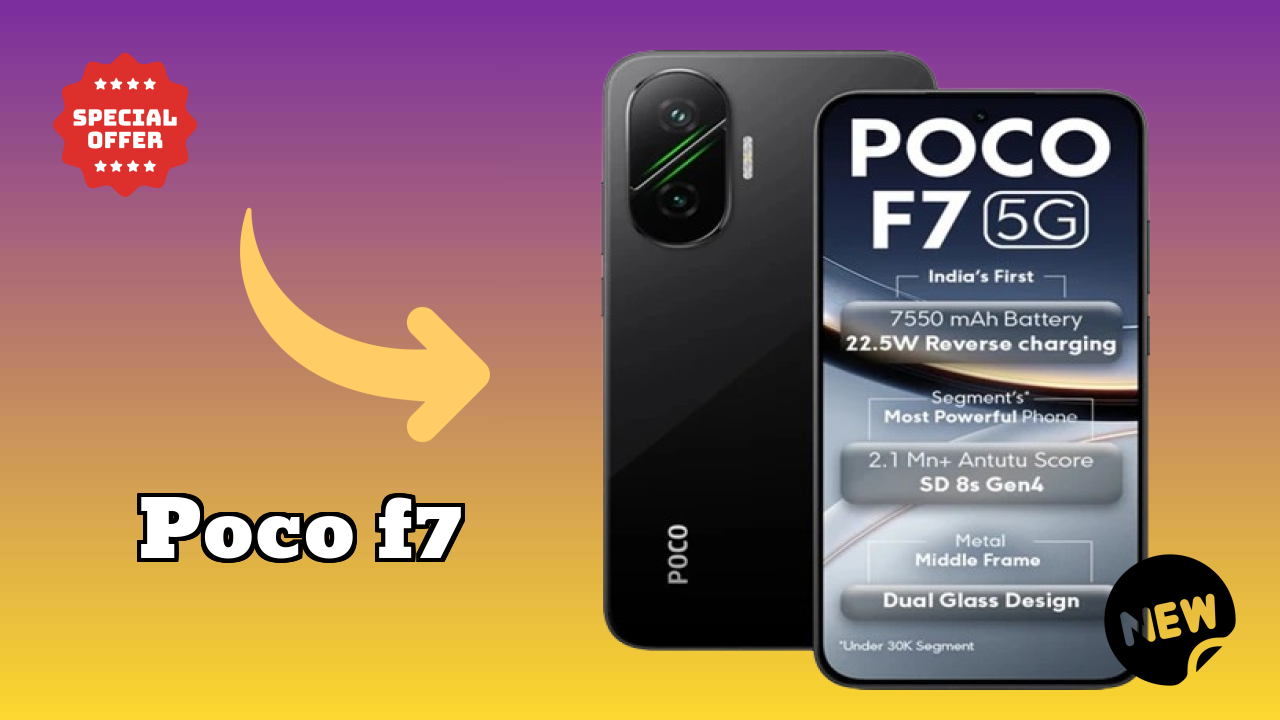 POCO F7 Price Drop: Available at Just ₹30,999