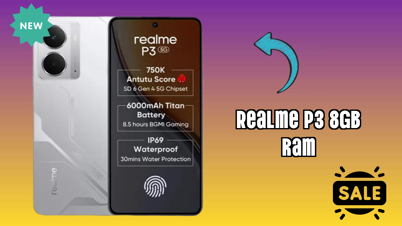 Realme P3 8GB RAM at ₹16,999 - Complete Specifications