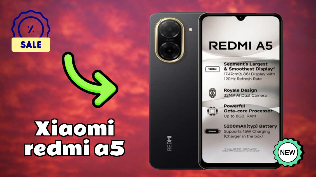 Xiaomi Redmi A5 at ₹6,099 - Complete Specifications List
